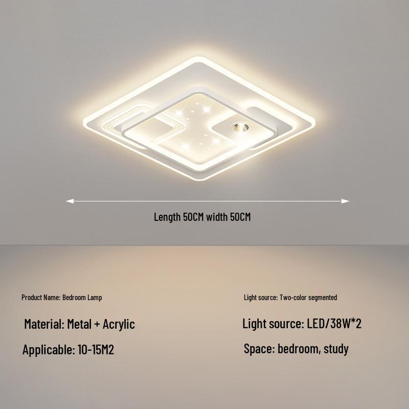 LED Ceiling Light: Simple, Atmospheric Design for Living Room, Bedroom, or Dining Room
