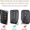Texture Key Fob Cover with Keychain Compatible with Lexus,Soft TPU Key case/Skin,4-Buttons Fit ES Is GS NX RX RC GX LX 570 200 250 300 350 H F Sport