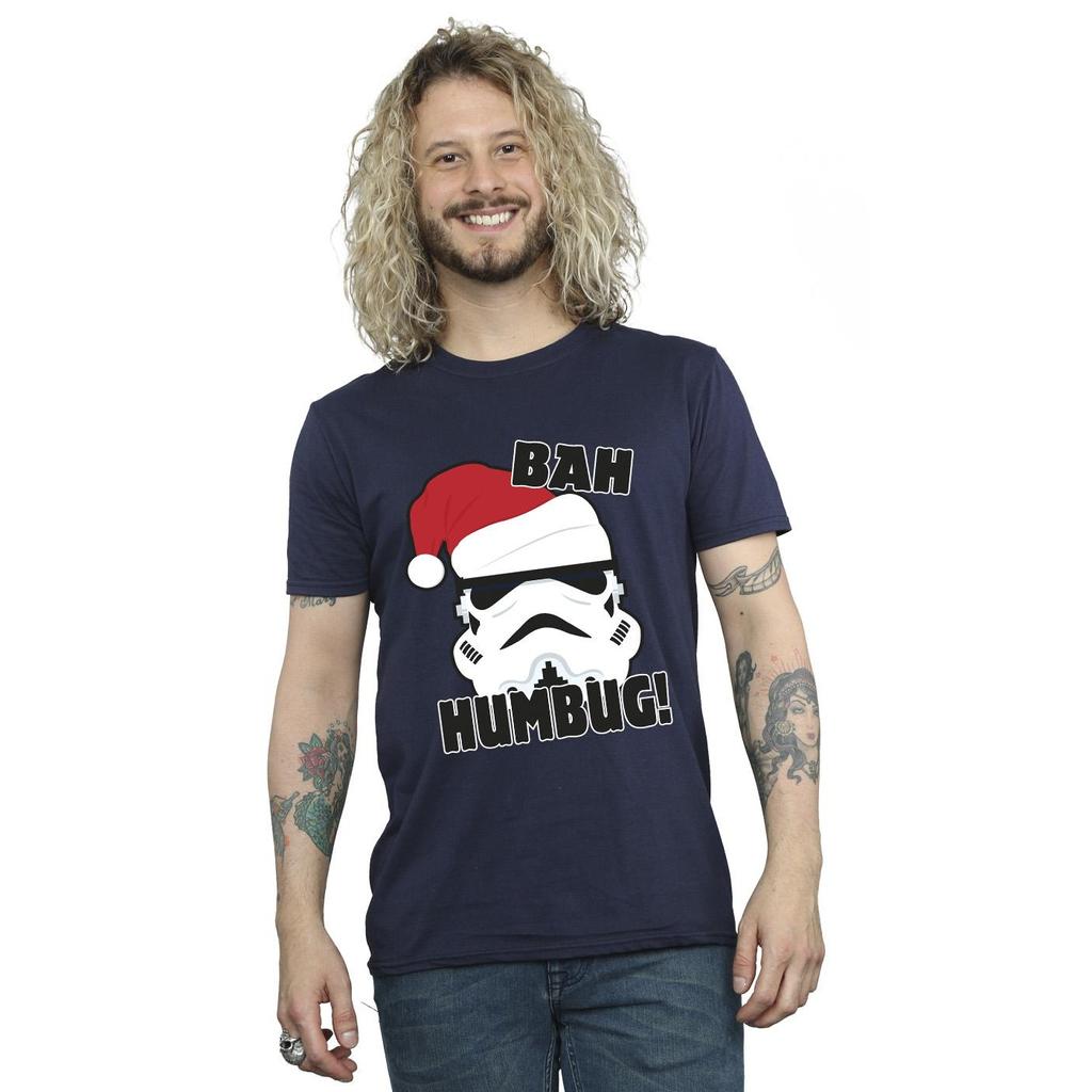 Star Wars Mens Episode IV: A New Hope Helmet Humbug T-Shirt