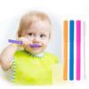 Прорезыватель для зубов для младенцев в форме соломинки, Облегчает боль при прорезывании зубов, Изготовлен из пищевого силикона, Безопасный, Нетоксичный и не содержит БФА, Возраст 3-12 месяцев, Игрушка для новорожденных -
