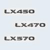 Глянцевый черный 3D ABS буквы номер LX450 LX470 LX570 эмблема для багажника автомобиля Lexus логотип наклейка аксессуары для значков