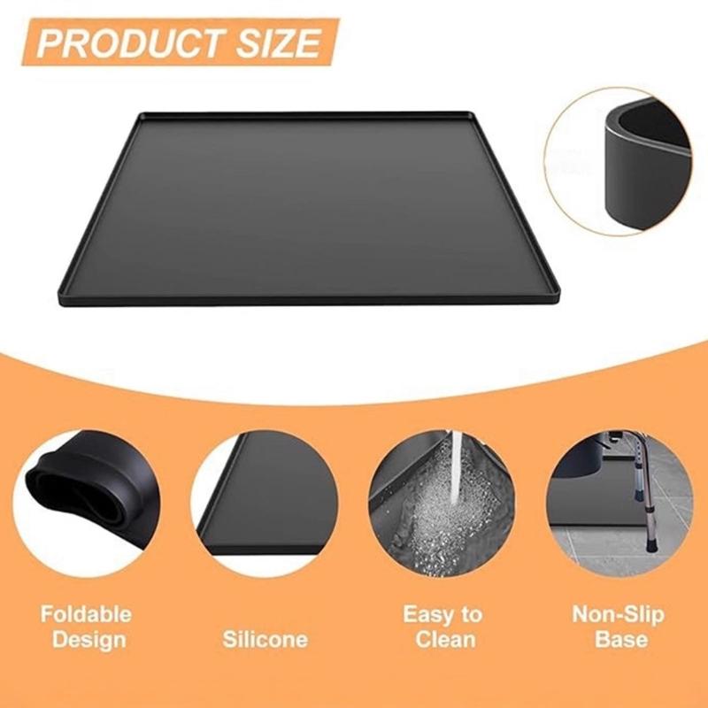 Водонепроницаемый противоскользящий коврик для ванной комнаты, защита пола от стула для унитаза, прочный силикон, легко чистится и перемещается