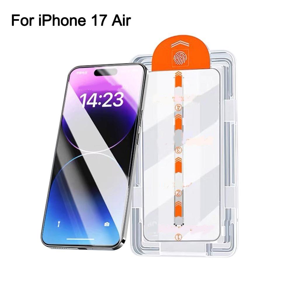 9H Hardness Tempered Film Dust-free Scratch Resistant Glass Films High Definition Phone Protector for iPhone 17/Air/Pro/Pro MAX