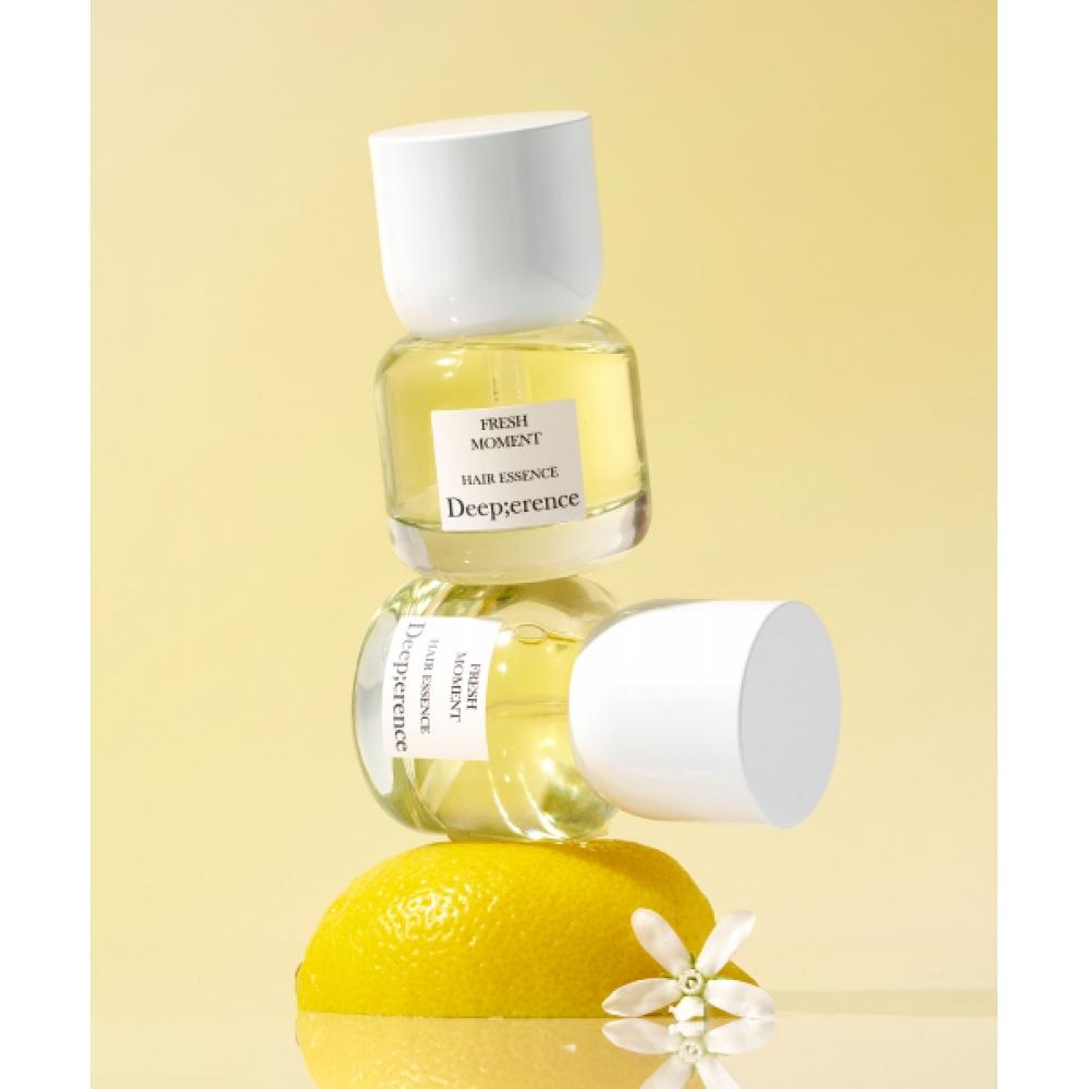 Deeperence [Свежий момент Линия Бесплатная хозяйственная сумка] Парфюмированный шампунь для волос 300 мл + Парфюмированная эссенция для волос 30 мл + Розовая резинка для волос