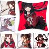 Харукава Маки Аниме D-Danganronpa Наволочка Модная Квадратная Наволочка Спальня Диван Комната Инс Декорация Досуг