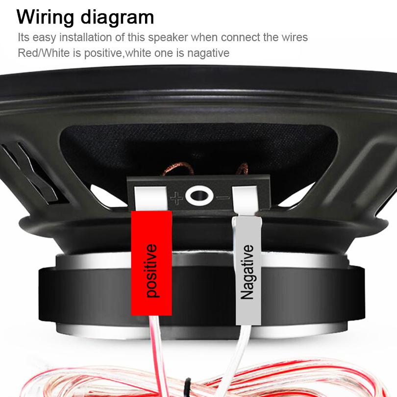 2 шт., 6,5 дюйма, 90 Вт, полный диапазон частот, автомобильный коаксиальный динамик, тяжелый модифицированный динамик среднего баса, неразрушающая установка