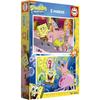 Educa SpongeBob SquarePants Puzzle - Set of 2 - 48 Pieces - Multicolor