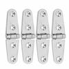 4Pcs Boat Hatch Hinge 316 Stainless Steel Rust Proof Sturdy Marine Hatch Hinge for Yacht 103 X 27mm   4.1 X 1.1in
