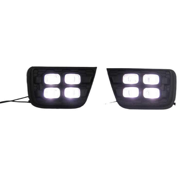 Совместимо с Дневными ходовыми огнями Toyota 4Runner 06-09 [Стиль "Четыре глаза" · Двухцветные]