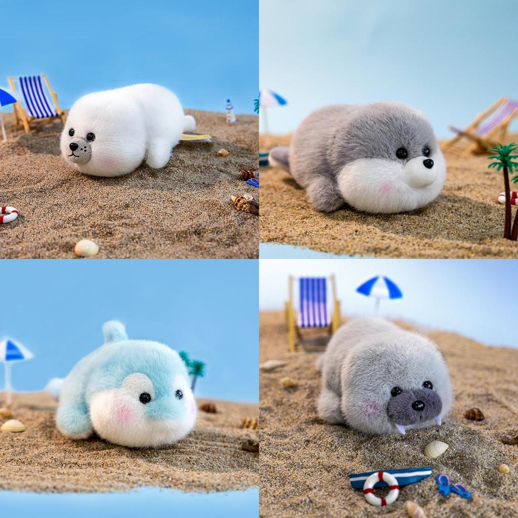 Милая мультяшная плюшевая игрушка-кукла в виде тюленя, кита, моржа для детей, подарок на день рождения
