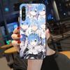 Rem Anime Cute Girl Phone Case For Xiaomi Mi 12 11T 10T 9T Lite Pro Ultra Note 10 Poco F3 F4 X4 GT Soft Black Phone Cover