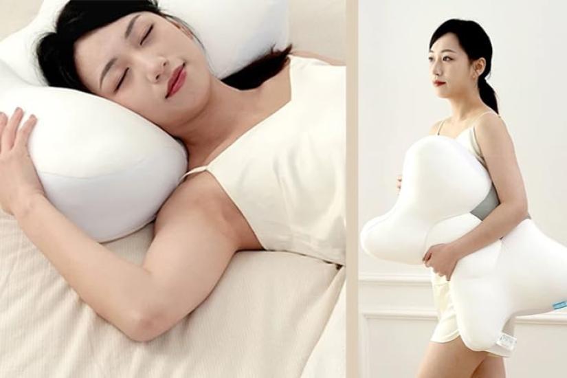 Suisoku 1.0 Pillow, Made in Japan [Soft and Fluffy Pillow], Includes a Special Cover, 24X, FLEFIMA CCM, for a Restful Sleep