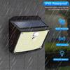 Solar Lights Outdoor 158 LED Solar Wall Lamp Waterproof Wireless Motion Sensor Security 3 Modes Garden Fence Yard Deck Garage