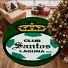 Club Santos Laguna Pattern Round Rug, Indoor/Outdoor Mat, for Picnic, Gameroom, Bedroom, Office, Living Room, Home Decor Carpet, Birthday Gift