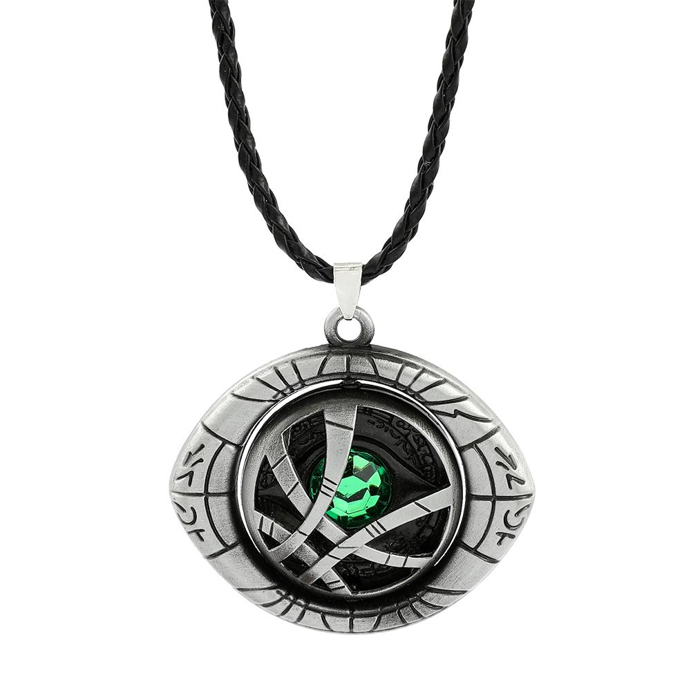 Модное ожерелье Infinity Time Stones Eye of Agamotto Rotatable Jewelry Kpop