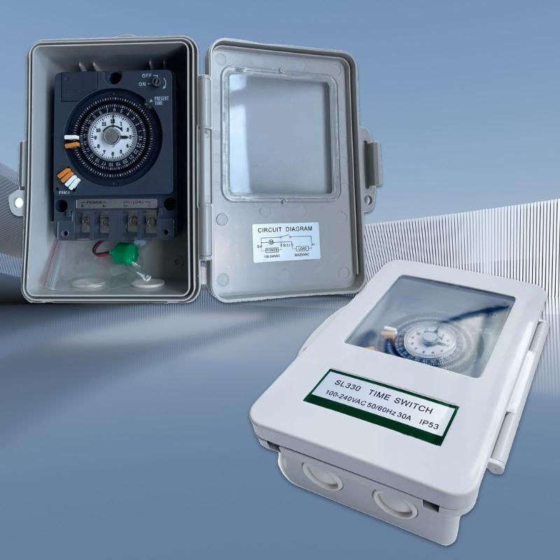 Механический таймер 30А Устройство управления временем Универсальный для производственных линий, наружных объектов и систем коммерческого освещения