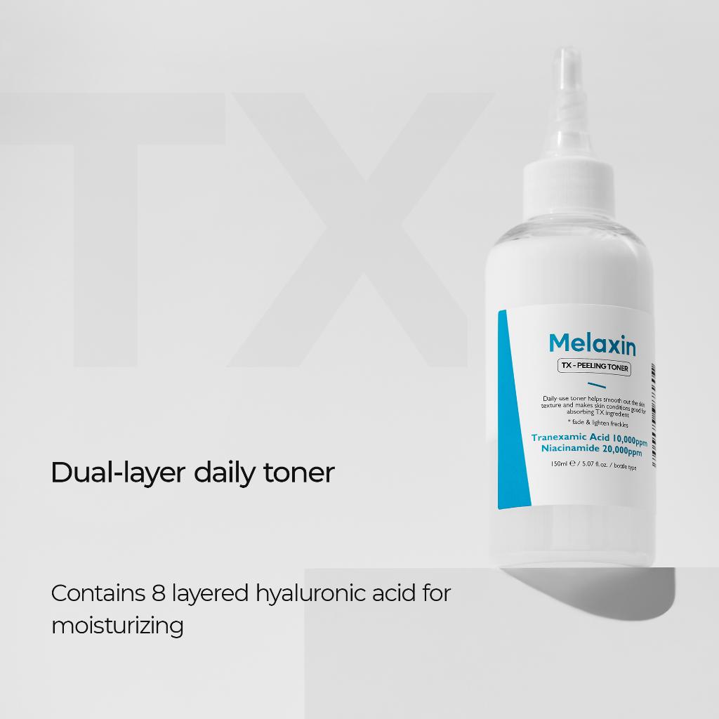 DR.MELAXIN TX Peeling Toner 150 мл / Двухслойный ежедневный тоник