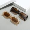 Маленькие прямоугольные ретро солнцезащитные очки с защитой от УФ для мужчин и женщин, солнцезащитные очки для улицы и вождения