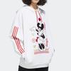 adidas Толстовка с капюшоном с принтом Минни Neo X Disney CNY Series, женские топы белого цвета GE7780