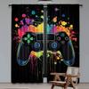 2Pcs Gamer Game Controller Blackout Curtains Bedroom Decor Playroom Living Room For Bedroom Living Room And Office Decor