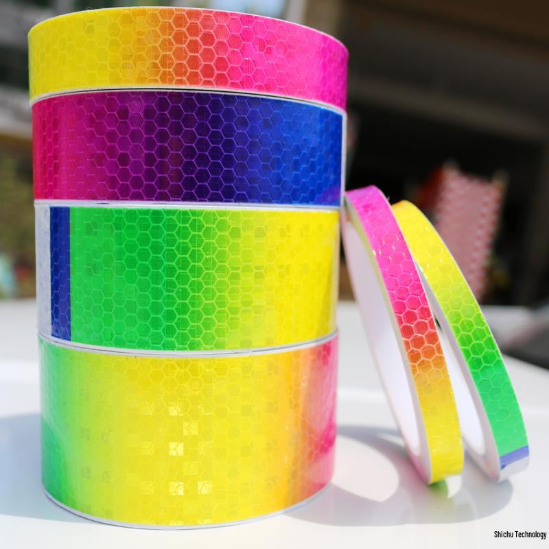 2,5 см Яркая Цветная Светоотражающая Лента для Велосипедов, Мотоциклов и Автомобилей