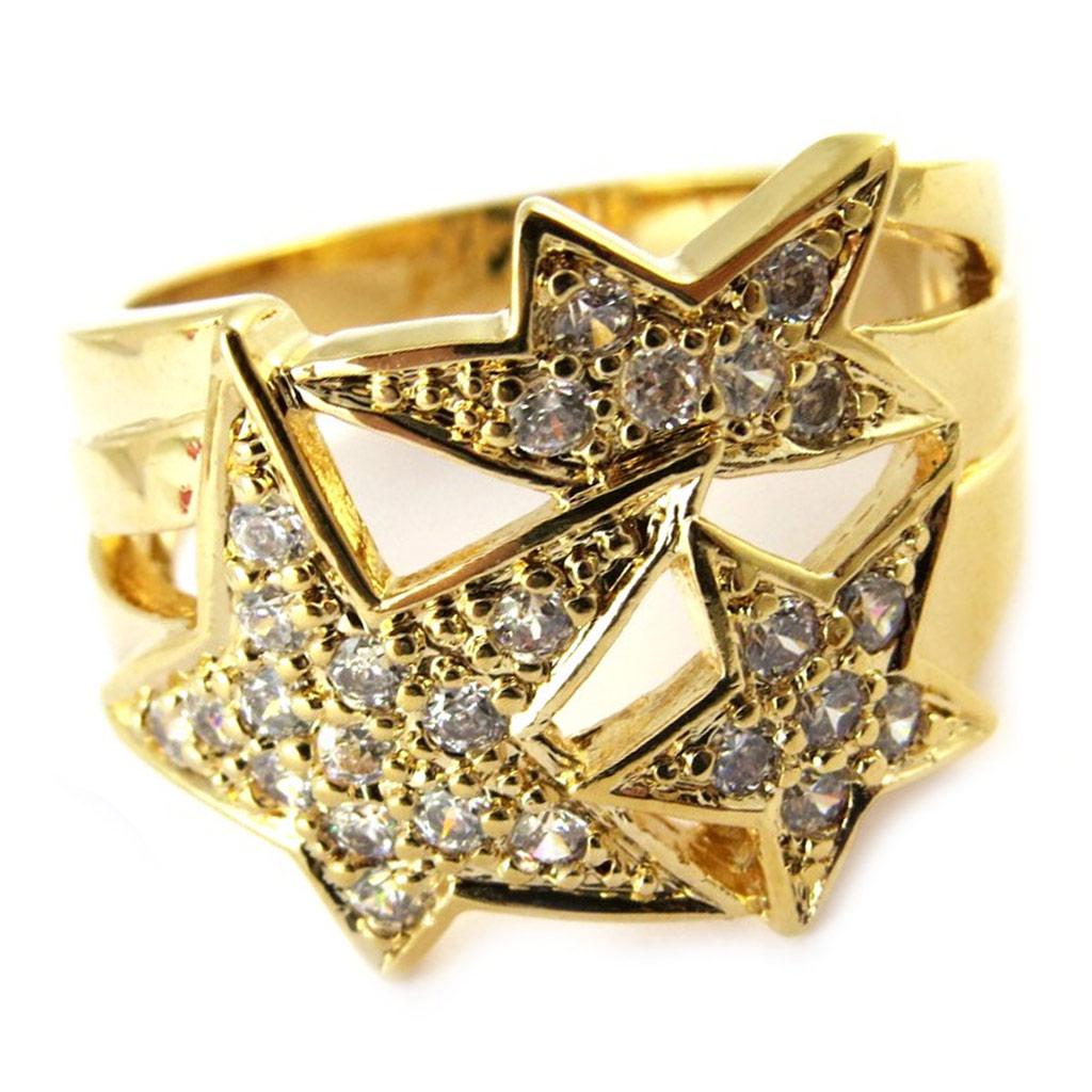 Gold Plated Ring 'Sublime Stars'
