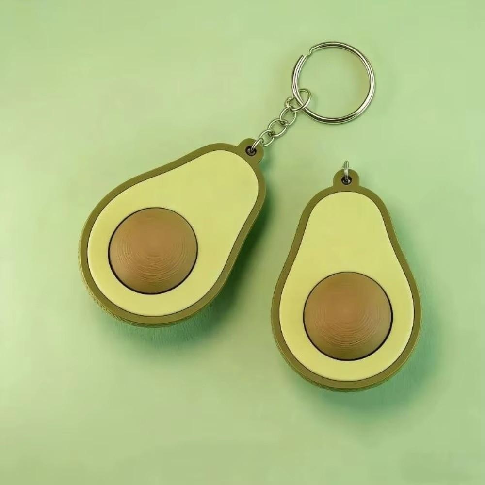 Calming Sensory Avocado Clicker Keychain Funny Finger Button Pendant New Bag Pendant Teens Adult