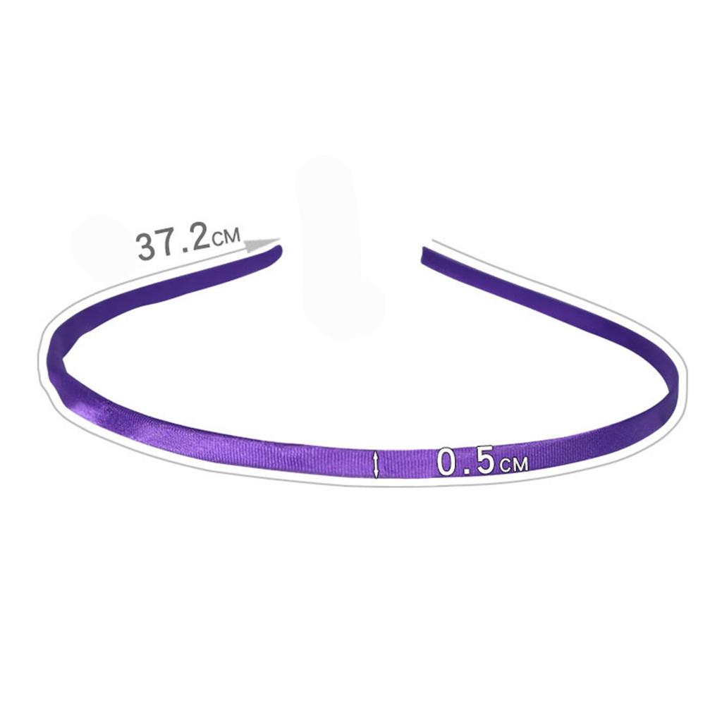 5mm Wide Colorful Thin Hairband Headdress Simple Basic Face-Washing Headband Temperament Hair Hoop Kid's Hair Accessories