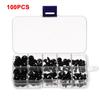 6-12mm Stuffed Screws Animal Puppet Toy Making With Washers Doll Safety Eyes Black Craft Eyeball