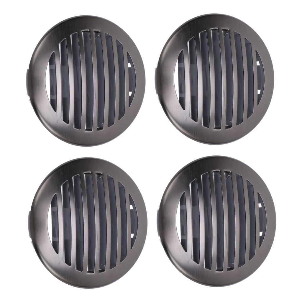 4 шт. 3 дюйма 76 мм RV Воздушная решетка Потолочный вентиляционный люк 316 Нержавеющая сталь Вентиляционная крышка для лодки Круглая воздушная решетка для яхты