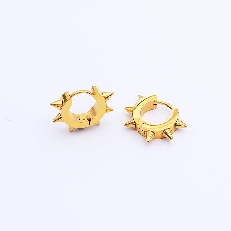Stainless Steel Rivet Ear Cuffs - Non-allergenic Punk Style Earrings for Men & Women