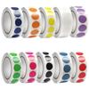 10/5rolls(1000pcs/roll) Round Dot Stickers-Self-Adhesive Color Coding Labels for Organizing File Sorting Highlighting Key Points