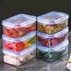 Sealed Rectangular Refrigerator Storage Box With Lid Plastic Crisper Microwave-Heated Lunch Box With Lid