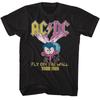 AC/DC Большая футболка с мухой черного цвета