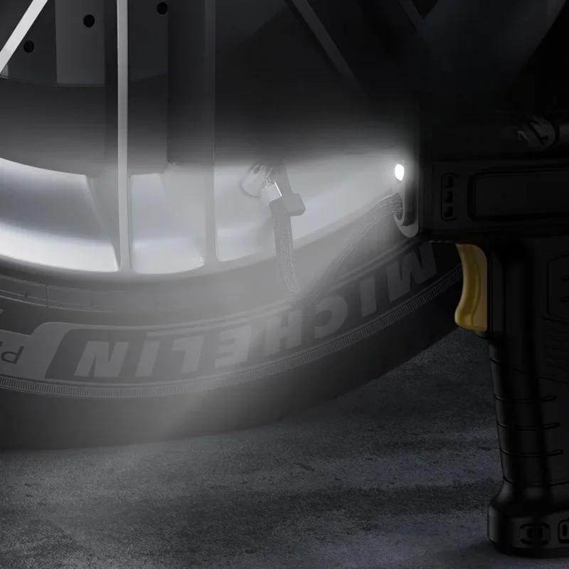 Портативный цифровой воздушный насос для автомобиля, велосипеда, мячей - 120 Вт ручной беспроводной/проводной надувной шинный насос