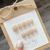 10 Pcs Short Handmade Press On Nails Reusable Fake Nails Stick On False Nail Tips For Women
