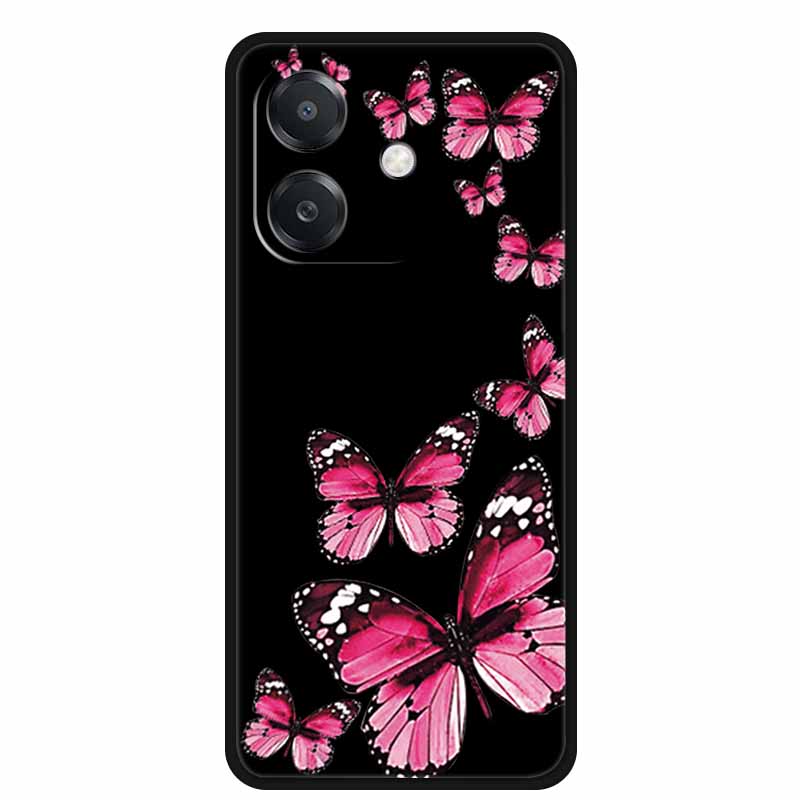 Чехол для OPPO A3 / A3x 5G 6.67" Funda Черный Силиконовый Мягкий Чехол для Телефона Для OPPO A3x A3 5G Задняя Крышка Чехол A 3x A 3 x A3 x Мультяшный
