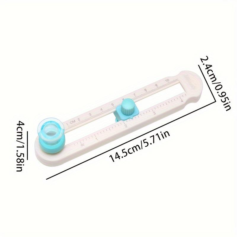 1pc Manual Circle Cutter Tool DIY Plastic Round Cutter with Rotating Handle, Perfect for Crafting and Office Use, Office Supplies