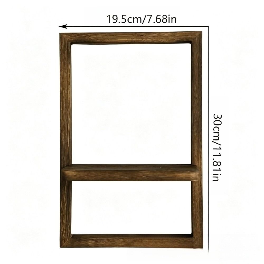 Square Shape Wall Floating Hanger Decorative Wall Mounted Shelf Plant Display Shelf Kitchen