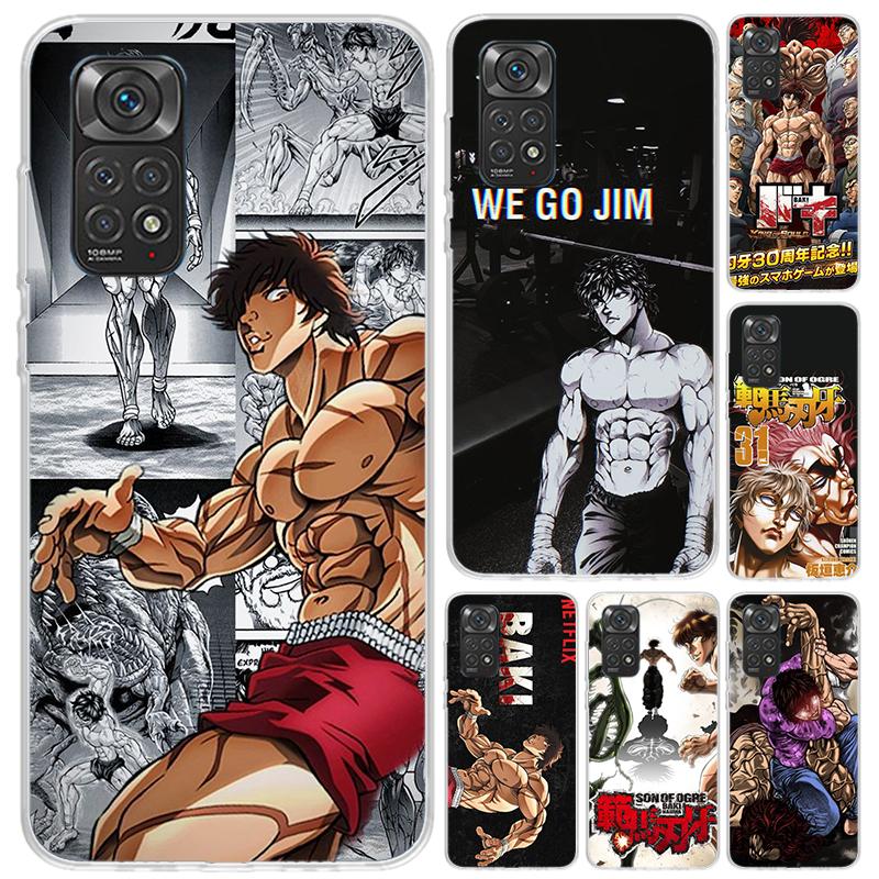 Чехол для телефона Original Anime Baki the Grappler для Xiaomi Redmi Note 15 14 14S 13 12S 12 Pro 11S 11 Plus 11T 11E 10S Мягкий Funda Pri