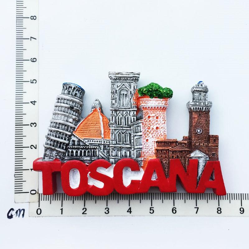 Италия Милан Магнит на холодильник Сувениры Венеция Рим Пиза Флоренция Магнитные магниты Смоляные наклейки на холодильник Украшения для дома Подарки