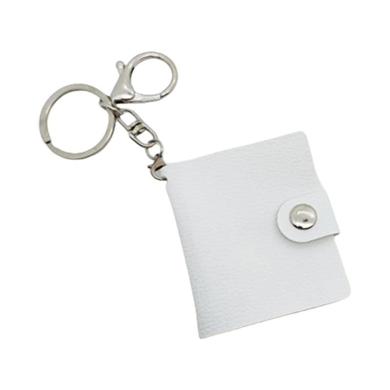 Модные Мини-Фотоальбомы Брелоки Прочный Держатель для Ключей из Искусственной Кожи Проекты для Термотрансферной Печати