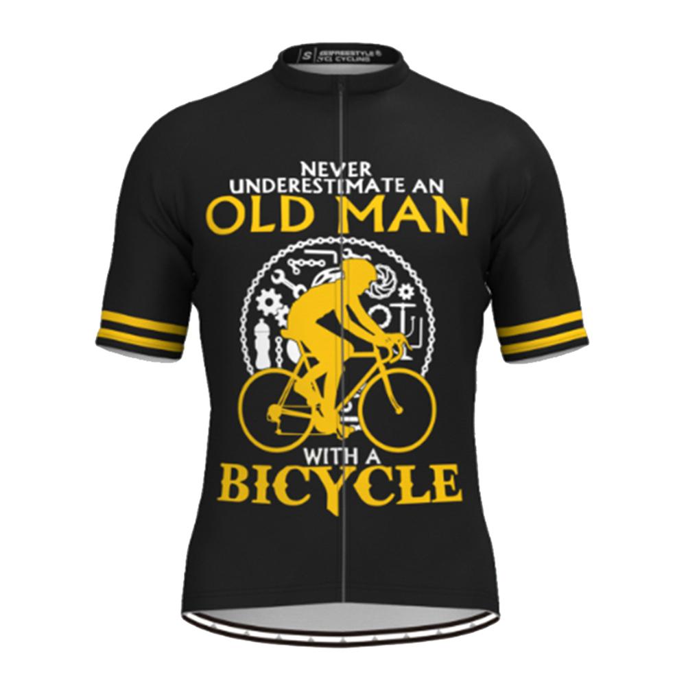 Велосипедный трикотаж с принтом OLD MAN, летняя одежда с короткими рукавами для велоспорта 2023, MTB, гоночная униформа, мужские дышащие рубашки для шоссейного велосипеда