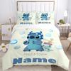 Custom Lilo & Stitch Love Bedding 3 Piece Set HD Print Duvet Cover Pillowcases for Teens Adult Bedroom Decoration