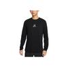Dri-Fit FW24 Trail Crew Neck Удобная мягкая быстросохнущая футболка с длинным рукавом для мужчин, черные топы HJ3602-010