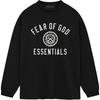 Essentials Jersey Long-Sleeve Tee Black Men Tops 125HO244200F