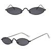 Ladies Sunglasses Men's Glasses Fashion Metal Small Frame Sunglasses Retro Oval Sunglasses Ocean Sheet Cross-border Men's and Women's Glasses