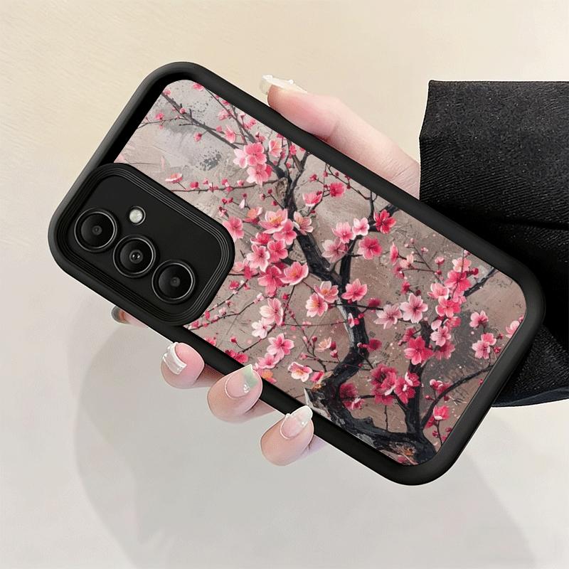 Чехол для телефона Samsung Galaxy S26 S25 Ultra S24 FE Цветок вишни Сакура Модный чехол S23 Plus S22 + S21 S20 5G Мягкий силикон F