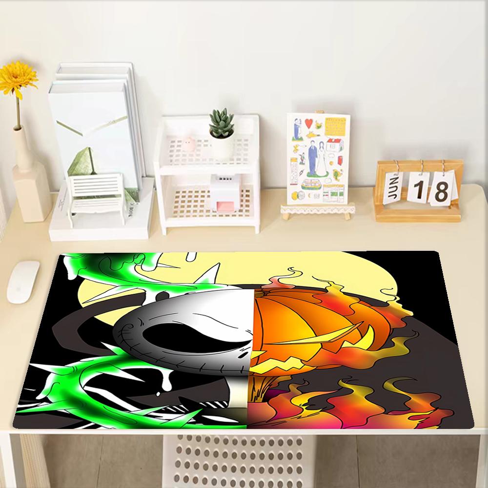 The Nightmare Before Christmas Theme Mouse Pad, Non Slip Rubber Base, Multifunctional Office & Home Decor, Perfect for Workspace Personalization.