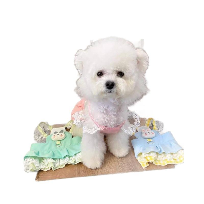 Pet dog clothes princess dress for small dogs like Teddy, Bichon, Pomeranian, Yorkshire, summer thin pet apparel